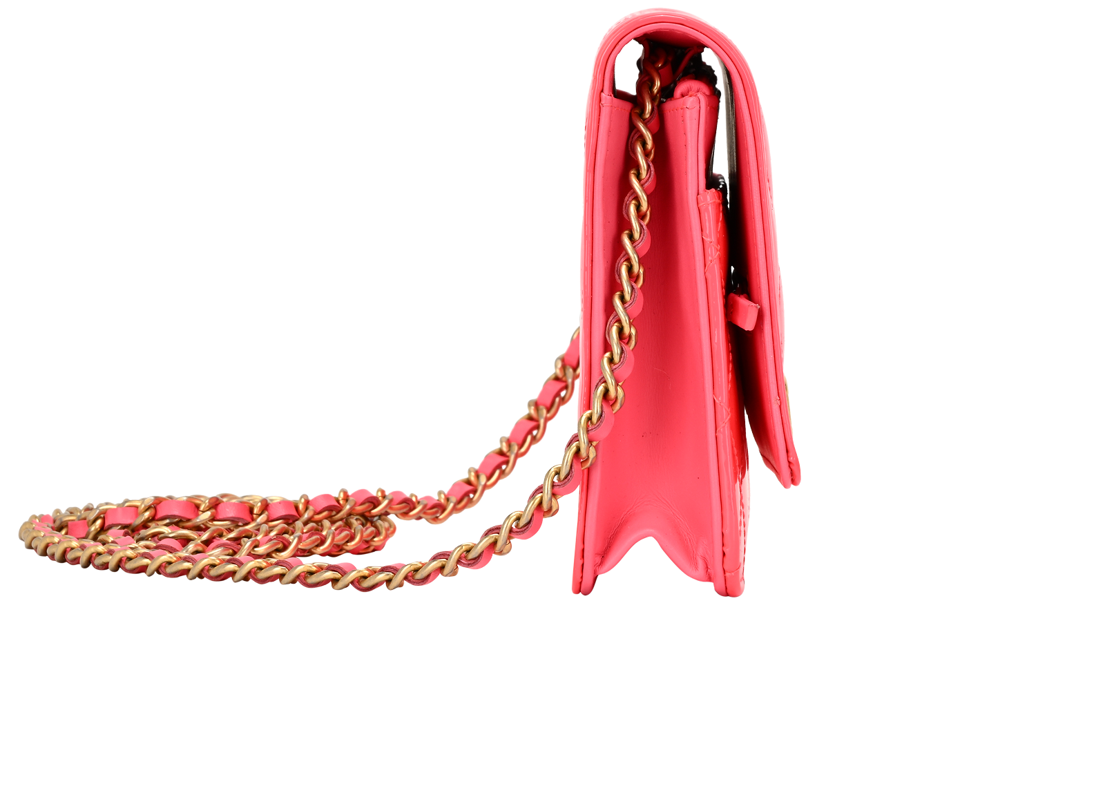 Boy WOC, &pound;2,100, Handbags, Pink, Patent Leather, Side view